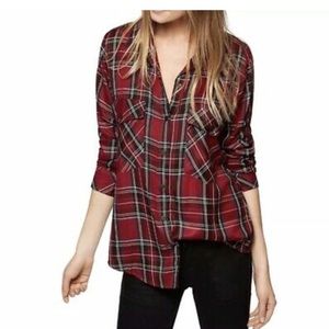 Sanctuary Plaid Boyfriend Shirt